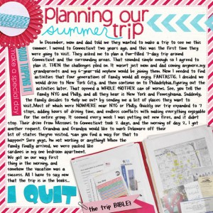 planning a summer vacation...
