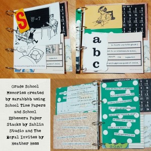Grade School Memories Hybrid Mini Book