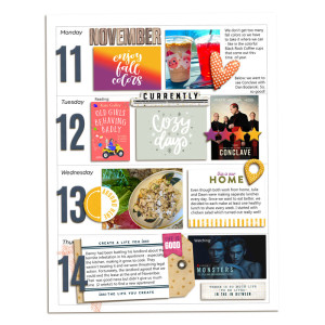 Week 46 Memory Planner - Left