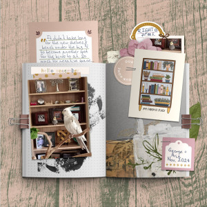 Nov Style Chall - open shelves are just a place to sit