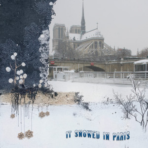 It snowed in Paris