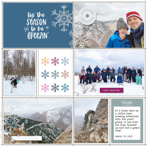 snow shoeing