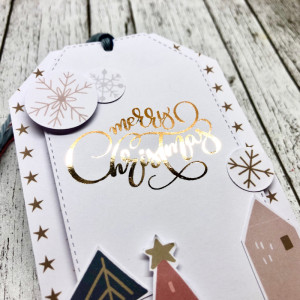 Christmas Tag - hybrid close up