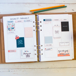 January Week 5 Planner