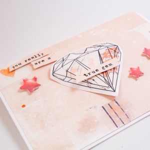 You Are a Gem - Thank you card (hybrid)