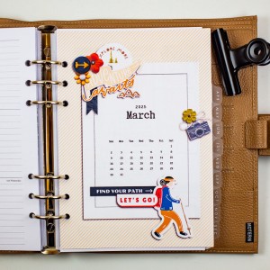 March Planner Calendar page