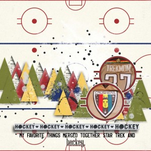 My Favorite Things Merged Together Star Trek And Hockey Scrap Lift