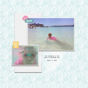 Swimming at Castaway Cay