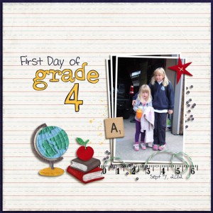 First Day of Grade 4