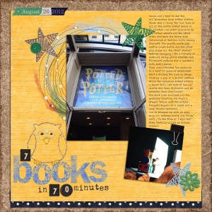 7 books, 70 minutes