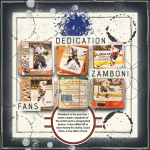 Inspiration Hockey Scrapbook Style