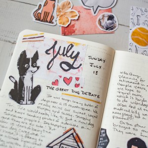 Daily journal - close up