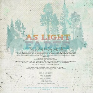As Light Fades