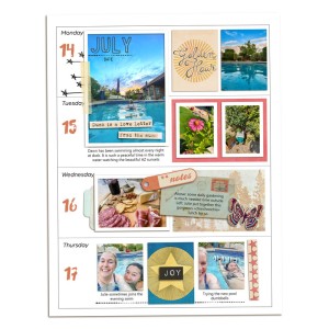 Week 29 Memory Planner - Left