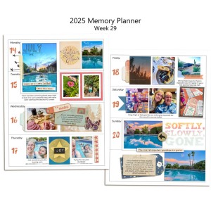Week 29 Memory Planner