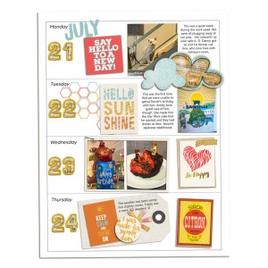 Week 30 Memory Planner - left