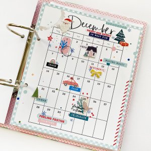 DYD 6x8 Calendar with Rachel Jefferies December Stories & Co Collection