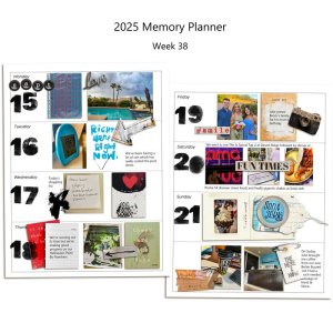 Week 38 Memory Planner