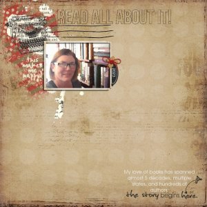 MOC 13: January 1: Clean & Simple: Bibliophile Page 1