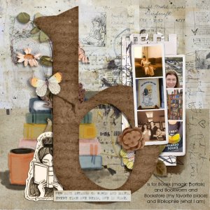 MOC 13: January 2 - Feature Monogram - B is for Bibliophile