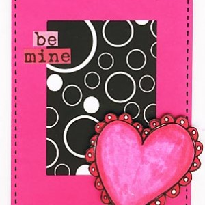 hybrid - pink valentine card