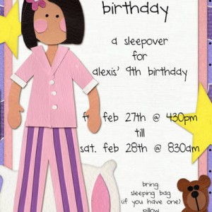 alexis' bday invite