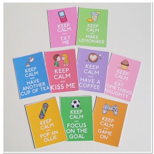 Keep Calm cards