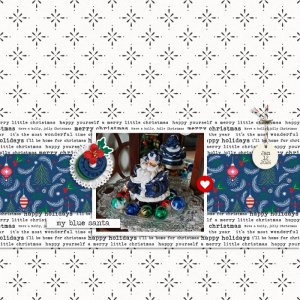 my blue santa