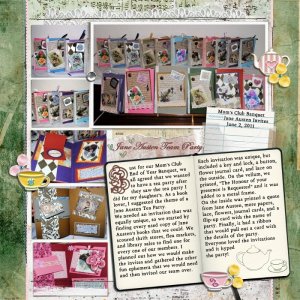 Day 14 - Jane Austen Tea Party - Drop Cap