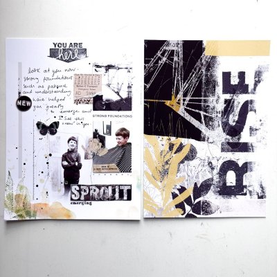 Double Page Hybrid Spread - Sprout
