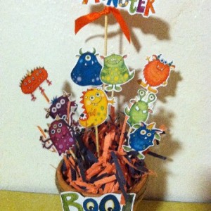 mini monster centerpiece