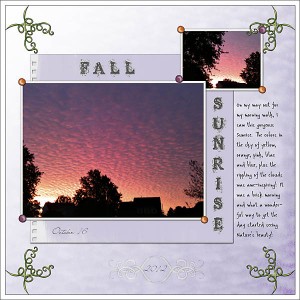 Fall Sunrise
