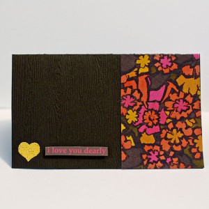 I Love You Dearly card
