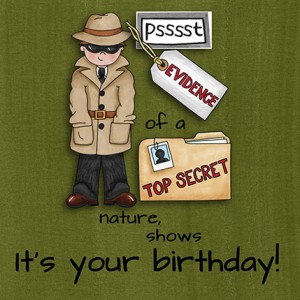Top Secret Birthday Card