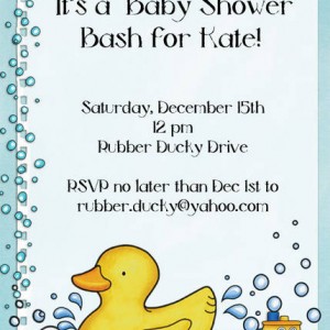 Ducky Baby Shower Invite