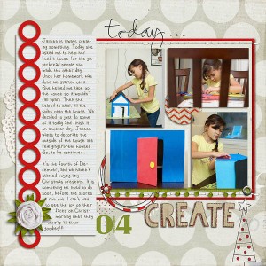 Today... Create