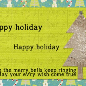 Happy Holidays card