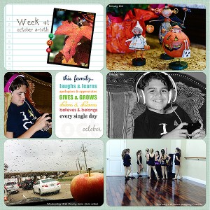 Project Life Week 41 pg 1