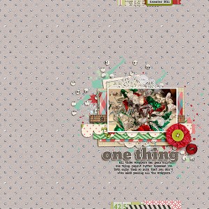 one thing