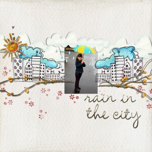 rain in the city