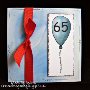 Blue Balloon Card