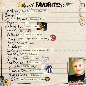 Favorites 2009