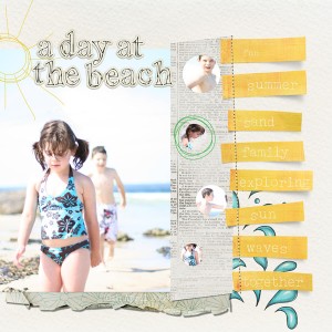 at the beach