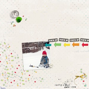 playing in the snow