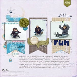 Sledding fun