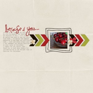 because of you...