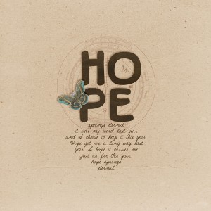 One Word Challenge - Hope