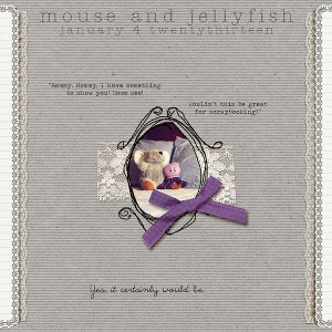 Mouse and Jellyfish - perfect for scrapbooking