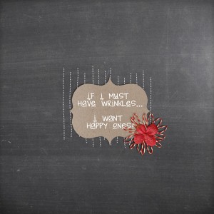 If I must have wrinkles... Day 8 photoless challenge