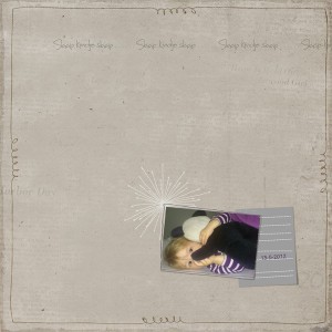 5 Jan: Slaap kindje slaap/ Sleep baby sleep